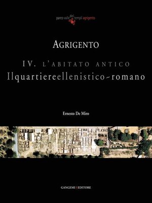 cover image of Agrigento. L'abitato antico. Il quartiere ellenistico-romano